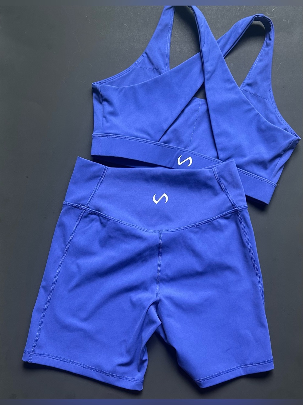 TLF Hyper Power Bra + Shorts Bundle — Violet, Size M Like New - Picture 2 of 2